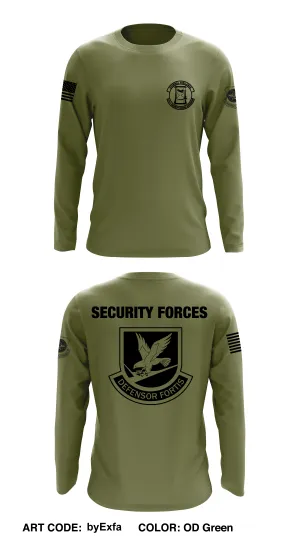 101 Security Forces Squadron Core Men's LS Performance Tee - byExfa