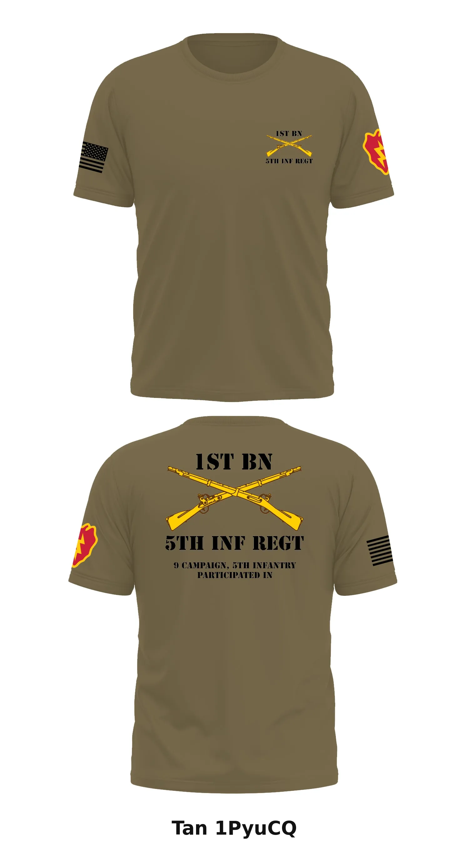 1st BN 5th INF REGT Store 1 Core Men's SS Performance Tee - 1PyuCQ