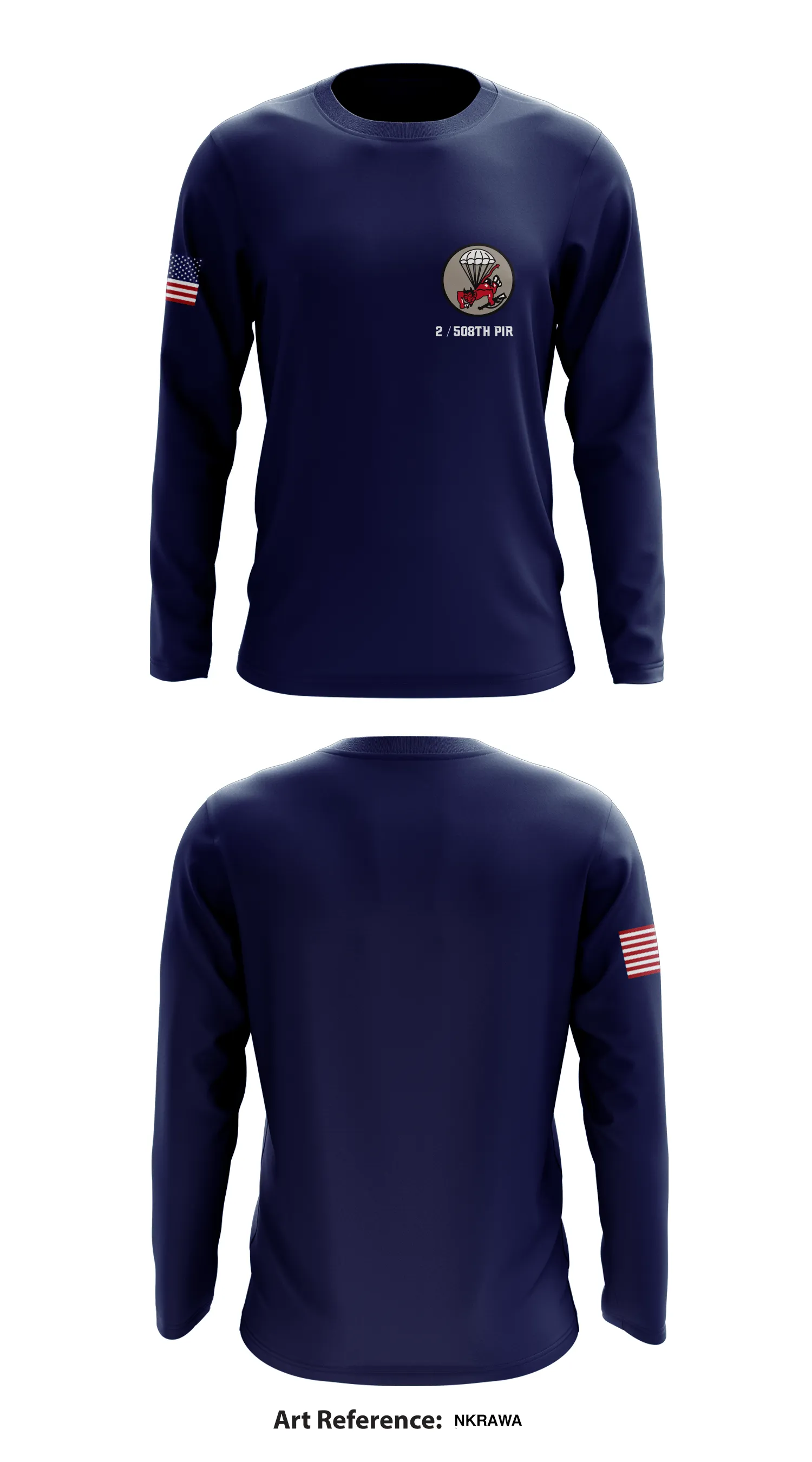 2 / 508th PIR Store 1 Core Men's LS Performance Tee - NkRAWa