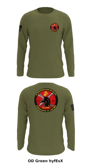 2nd Transportation Battalion Bravo Co 1st Plt Store 1 Core Men's LS Performance Tee - hyfEsX