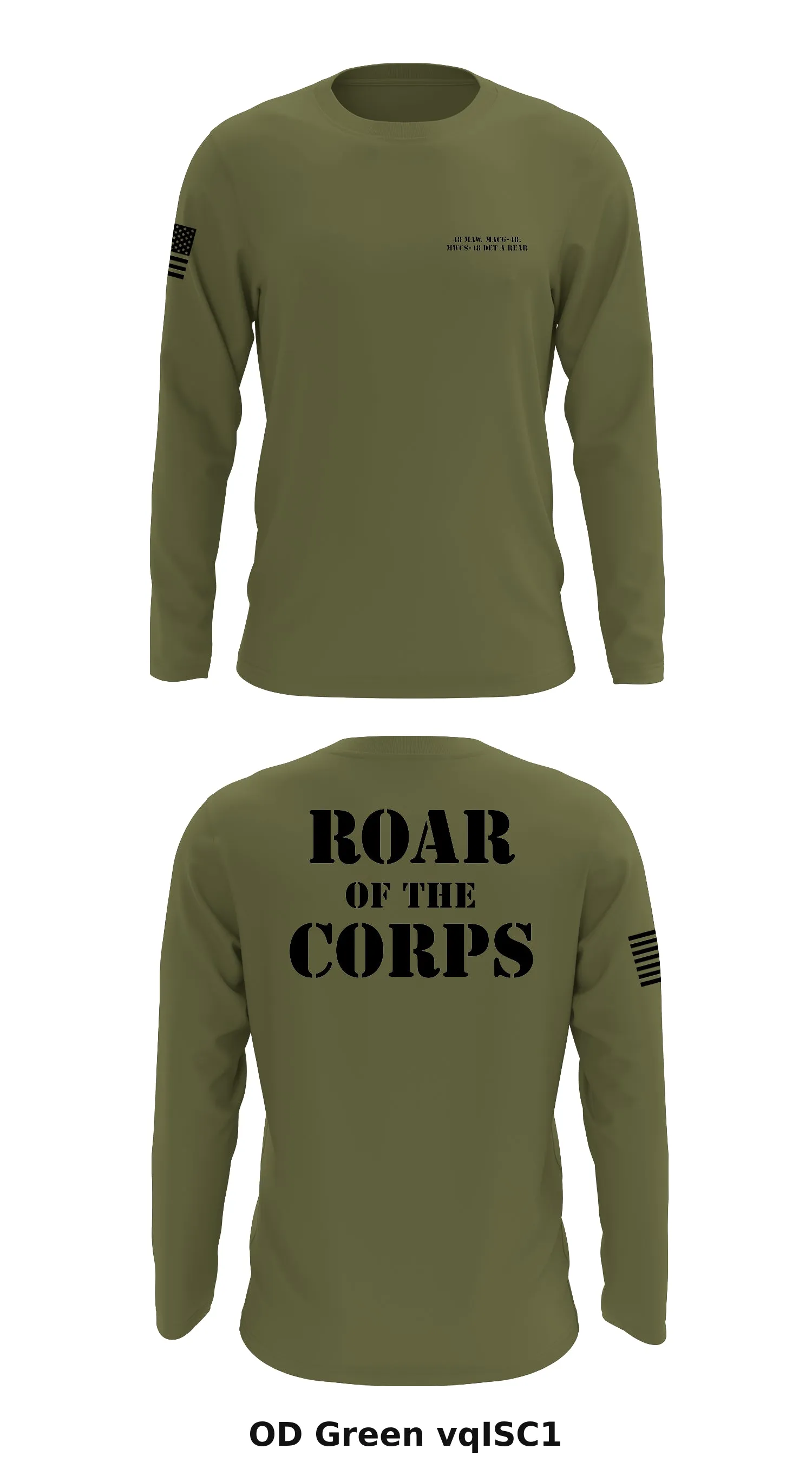 48 MAW, MACG-48, MWCS-48 DET A REAR Store 1 Core Men's LS Performance Tee - vqISC1
