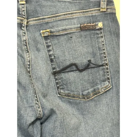 7 For All Mankind KImmie Straight Jeans NWOT Size 27