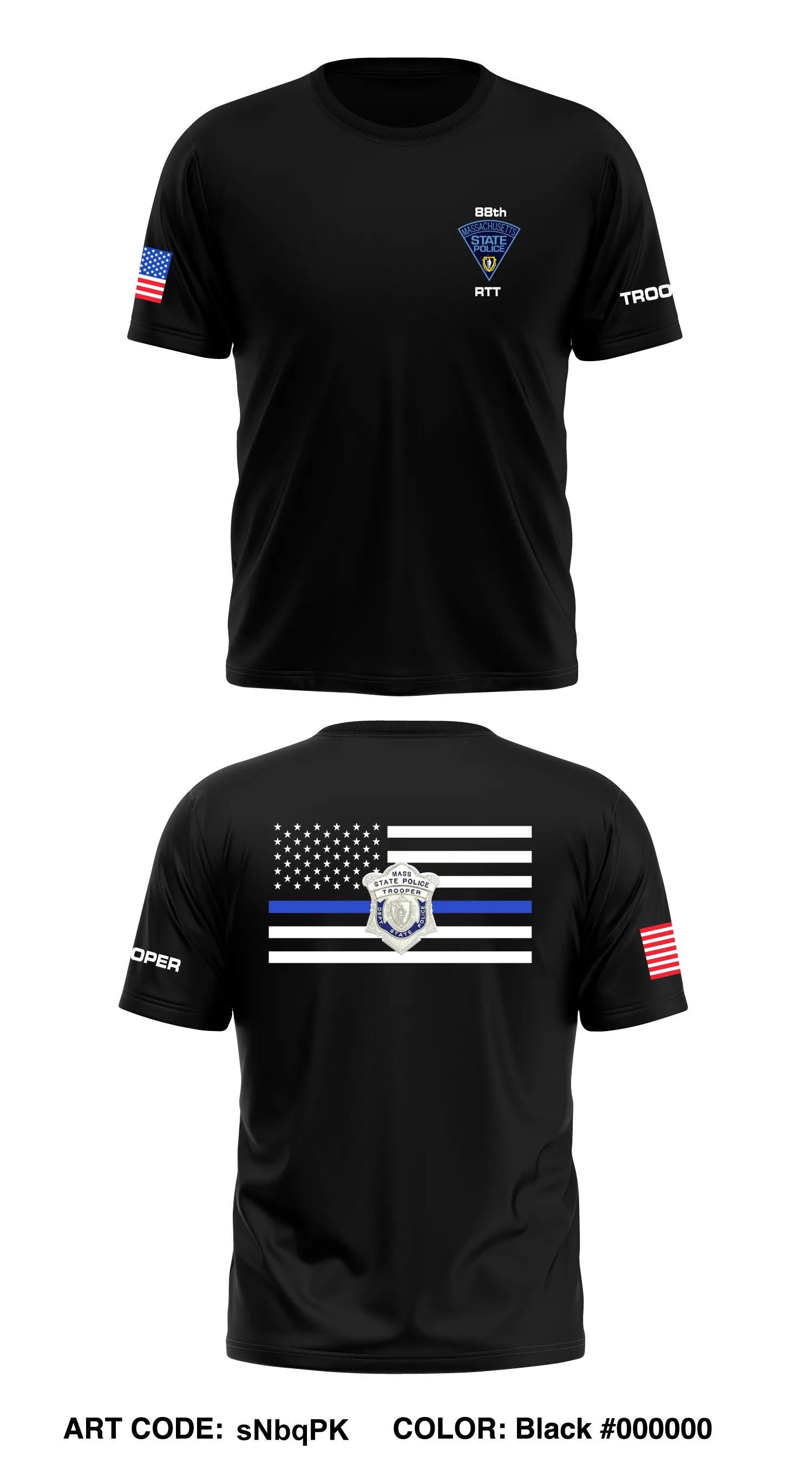 88TH RTT MSP Core Men's SS Performance Tee - sNbqPK