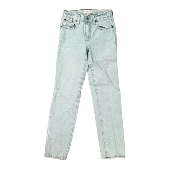 A&amp;F Straight Midrise Denim Jeans (25L)