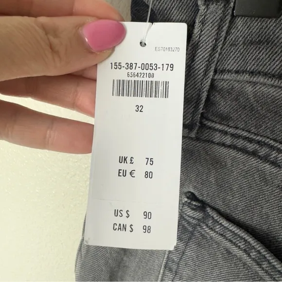 Abercrombie &amp; Fitch NWT Curve Love The 90s Straight High Rise Jeans