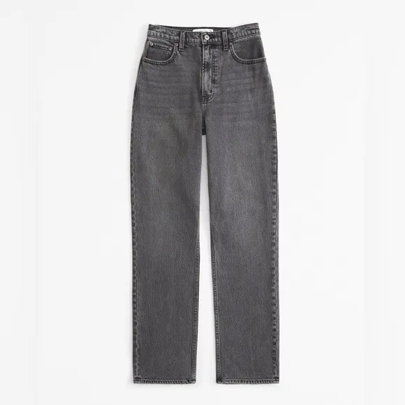 Abercrombie &amp; Fitch NWT Curve Love The 90s Straight High Rise Jeans