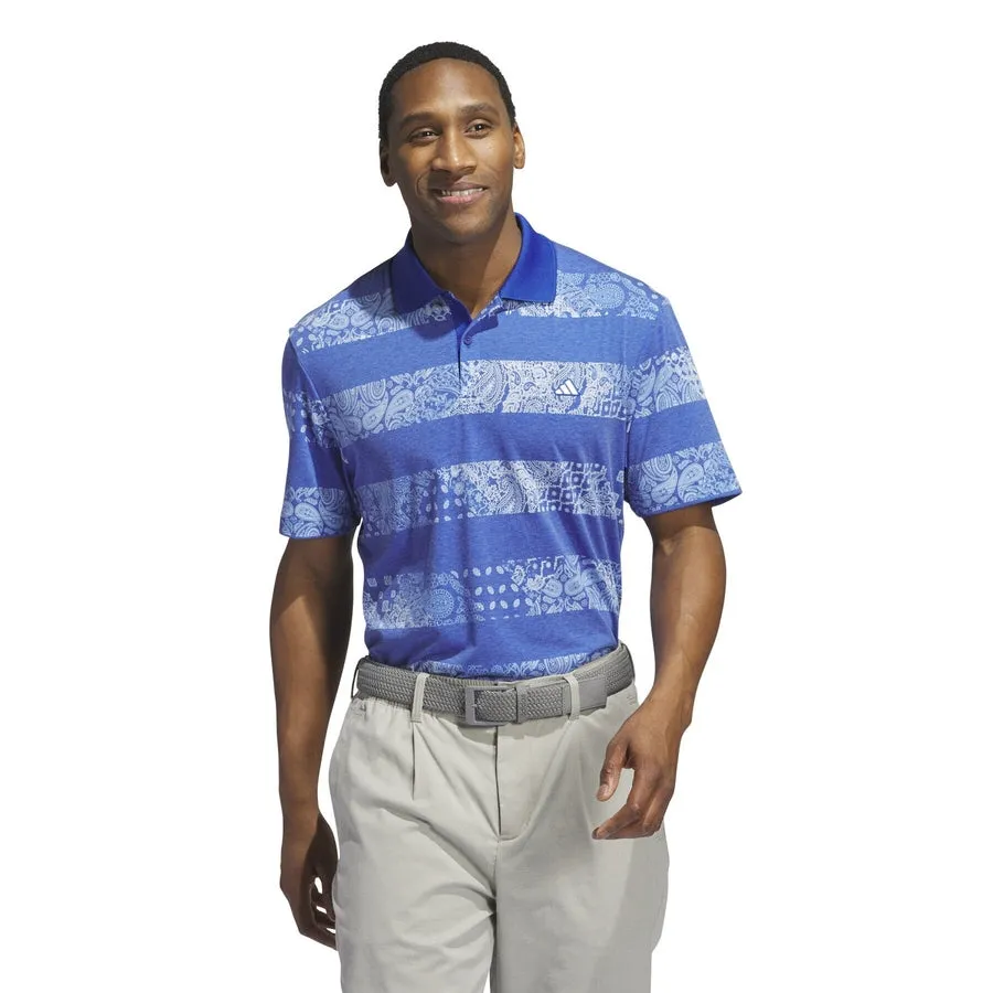Adidas Men's Go-To Print Polo - Blue