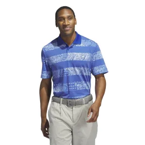 Adidas Men's Go-To Print Polo - Blue