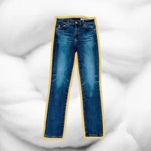AG Adriano Goldschmied Medium Wash ‘Mari’ High-Rise Straight Leg Jeans Size 26R