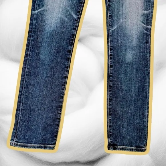AG Adriano Goldschmied Medium Wash ‘Mari’ High-Rise Straight Leg Jeans Size 26R