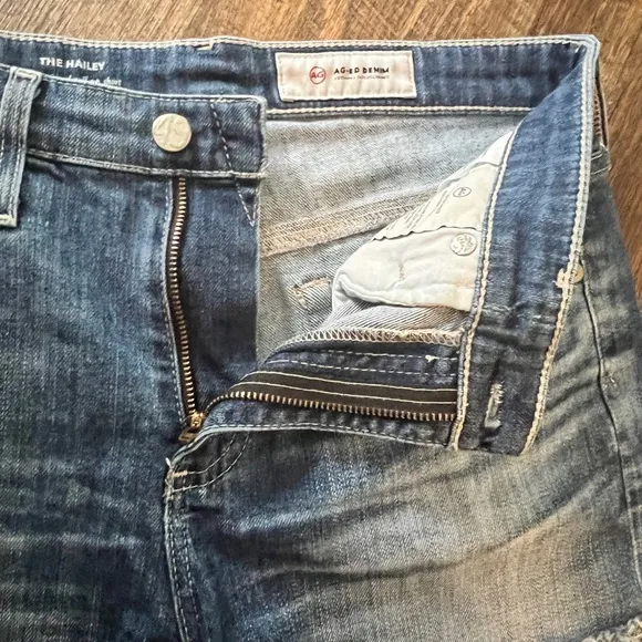 AG Adriano Goldschmied The Hailey Ex Boyfriend Cut Off Denim Shorts Size 26R