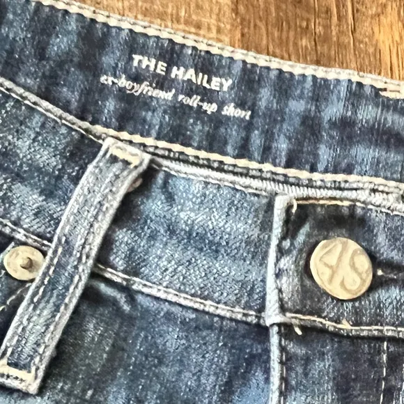 AG Adriano Goldschmied The Hailey Ex Boyfriend Cut Off Denim Shorts Size 26R