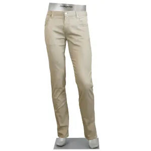 Alberto Pipe Light Tencil Denim - Tan