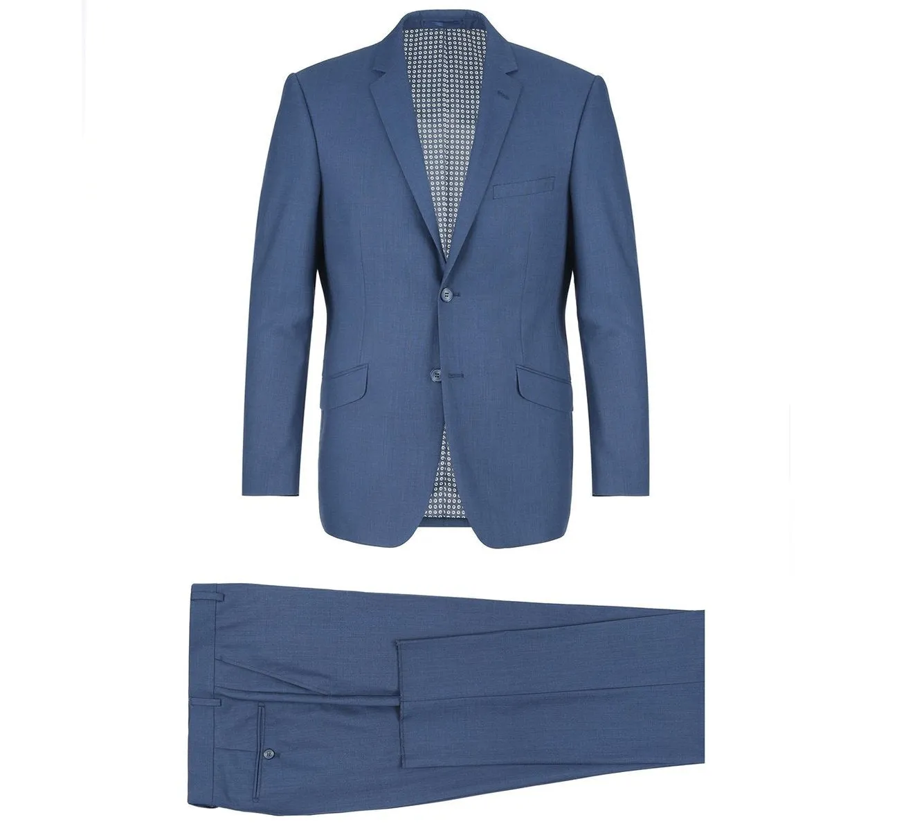 Alessandro Vitello by Renoir 2-Piece Classic Fit Notch Lapel Navy Suit 2106-3