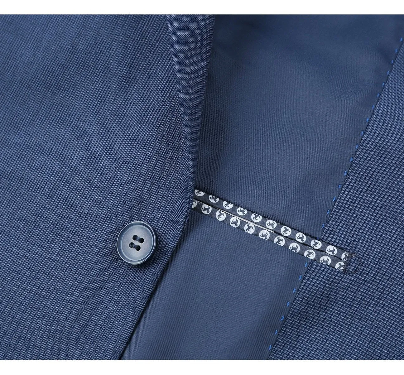 Alessandro Vitello by Renoir 2-Piece Classic Fit Notch Lapel Navy Suit 2106-3