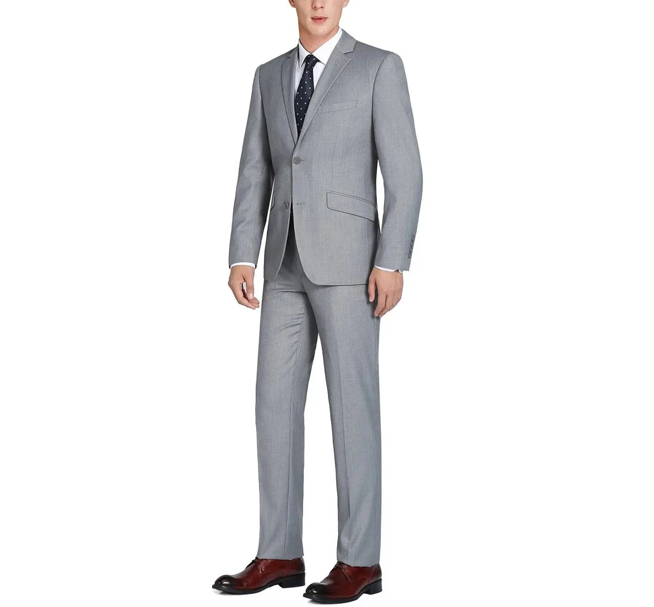 Alessandro Vitello by Renoir 2-Piece Classic Fit Single Breasted 2 Button Suit 202-2