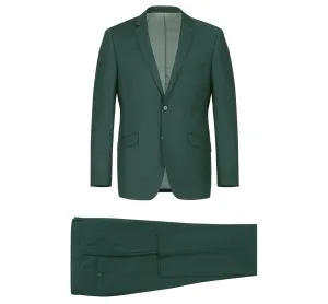 Alessandro Vitello by Renoir Green 2-Piece Classic Fit Single Breasted Notch Lapel Suit 201-9