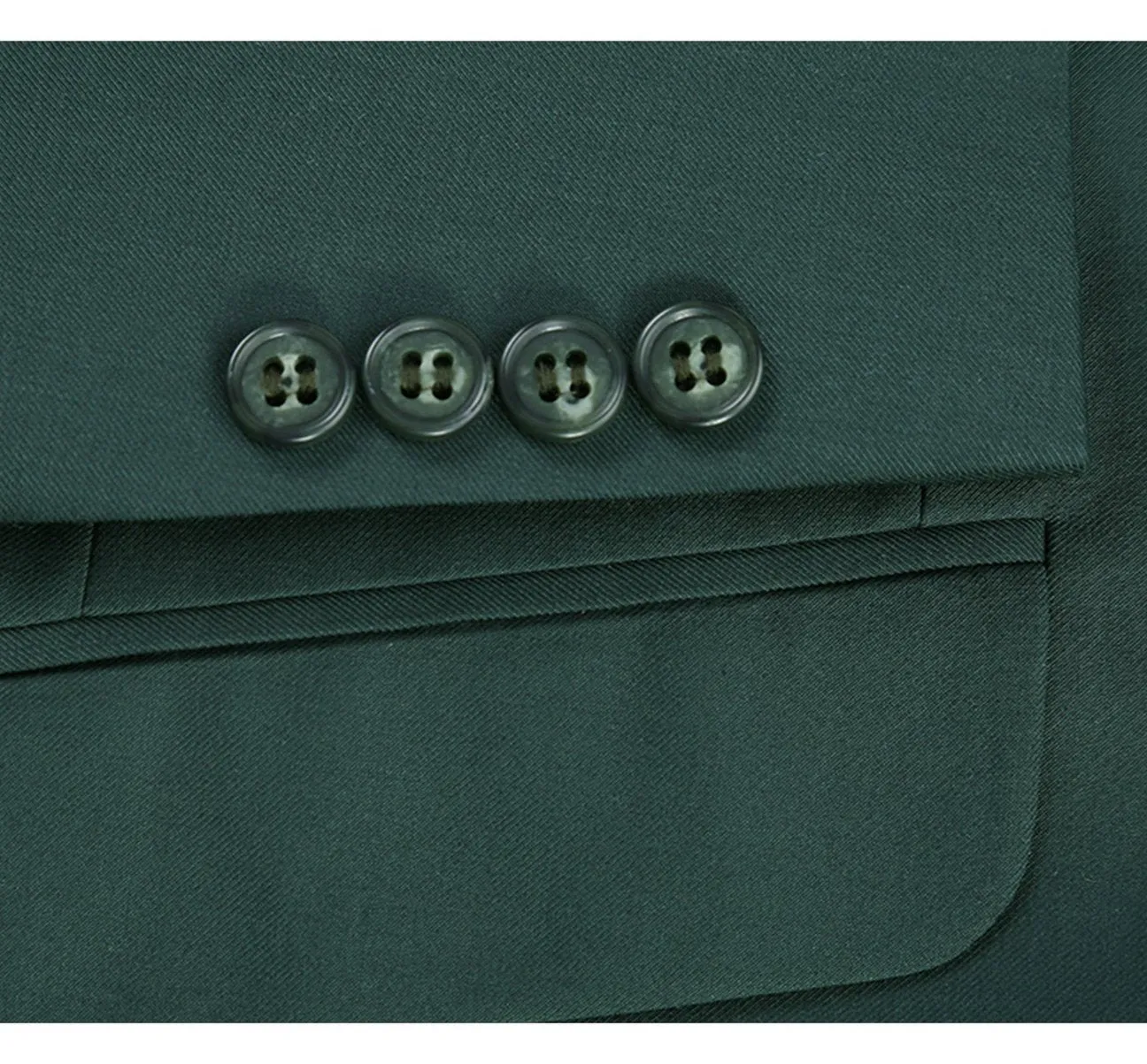 Alessandro Vitello by Renoir Green 2-Piece Classic Fit Single Breasted Notch Lapel Suit 201-9