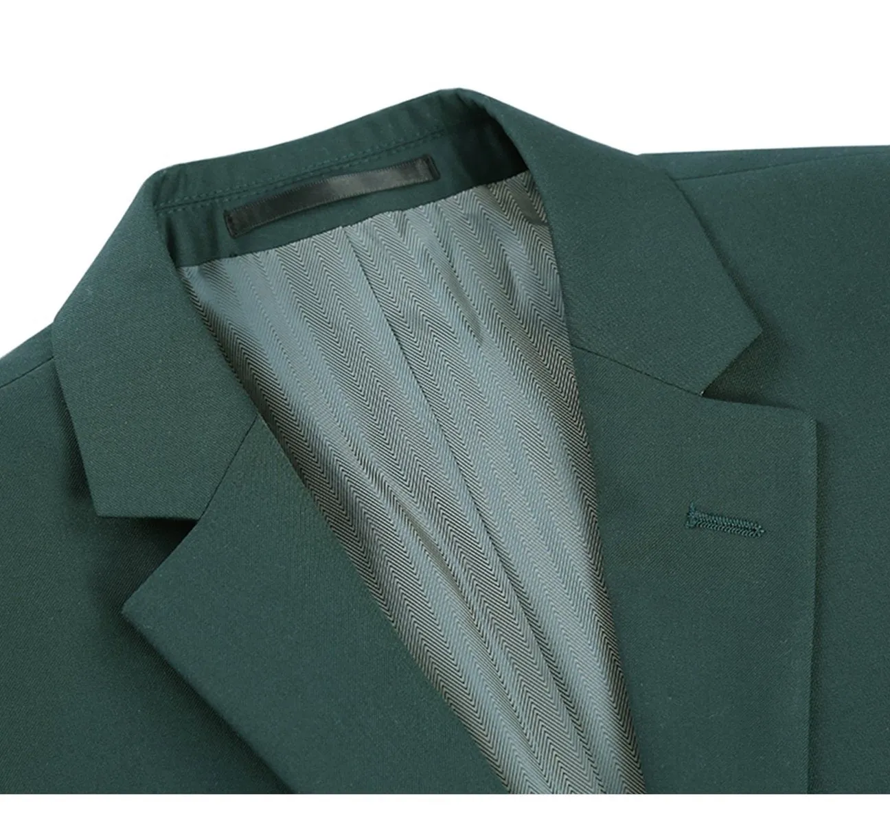 Alessandro Vitello by Renoir Green 2-Piece Slim Fit Single Breasted Notch Lapel Suit 201-9
