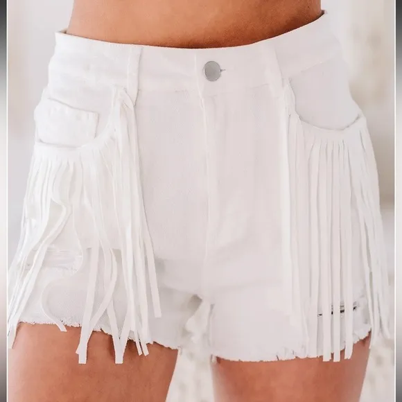 Altard State Fringe White Festival Rodeo Concert Shorts
