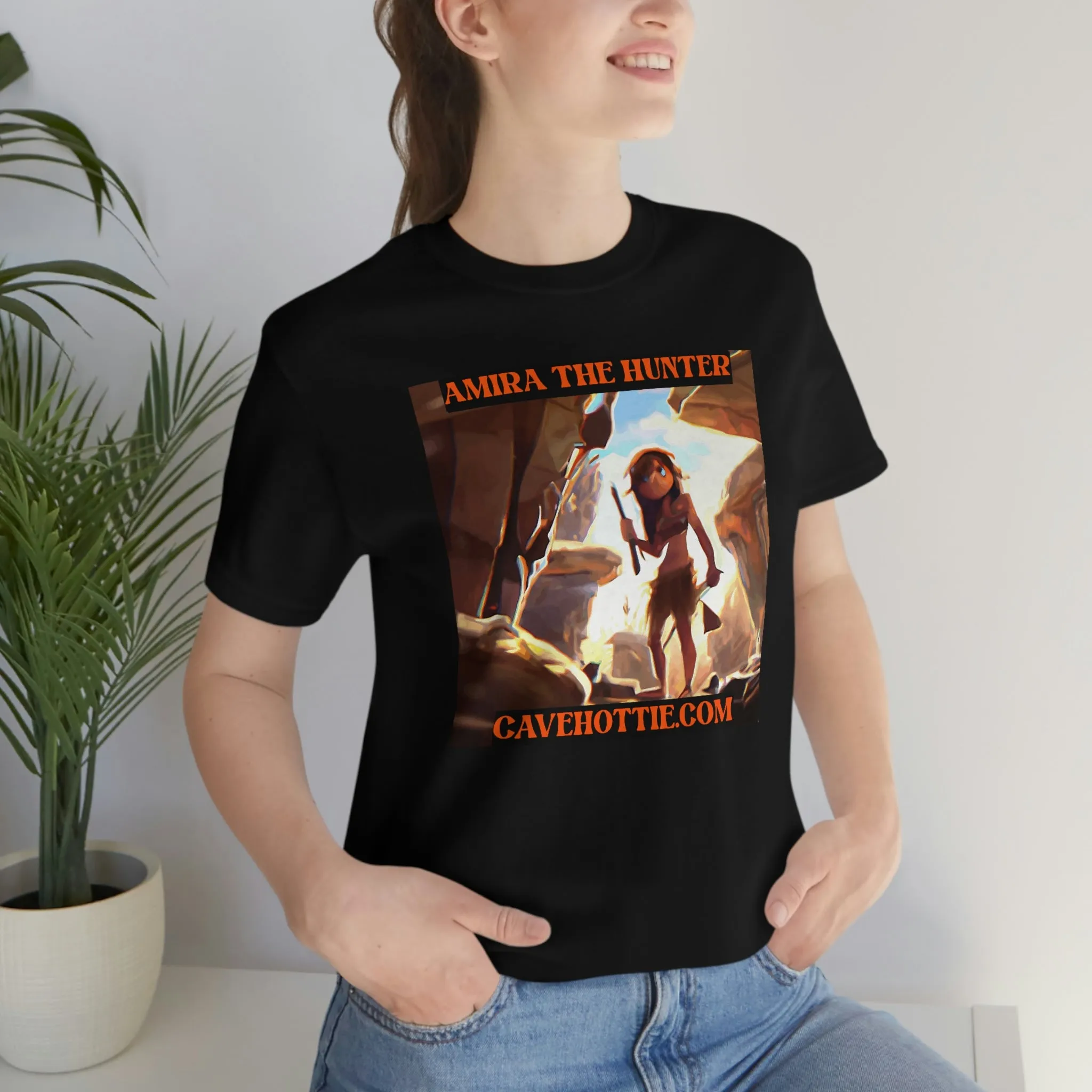 Amira the Hunter Cavehottie.com Short Sleeve Tee