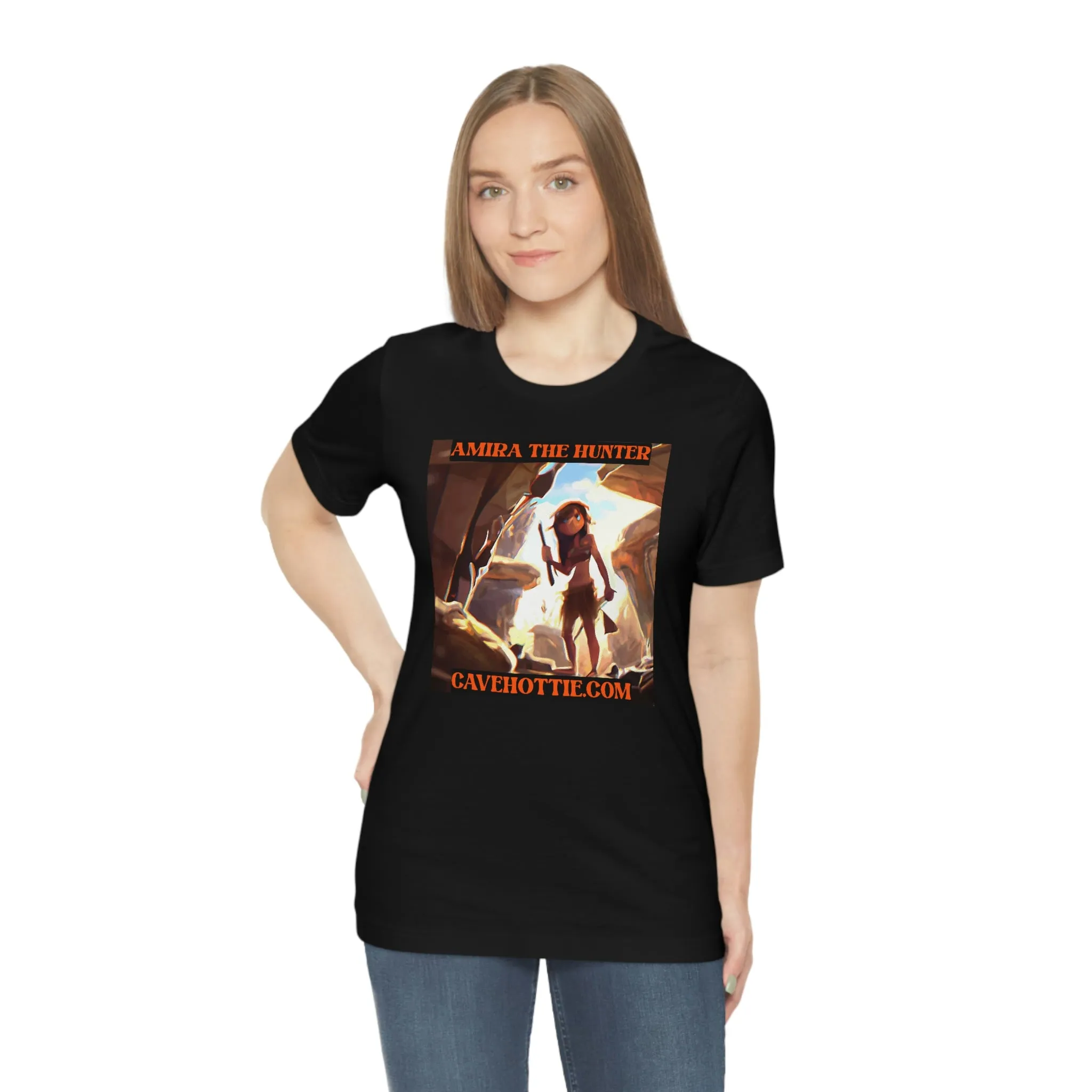 Amira the Hunter Cavehottie.com Short Sleeve Tee