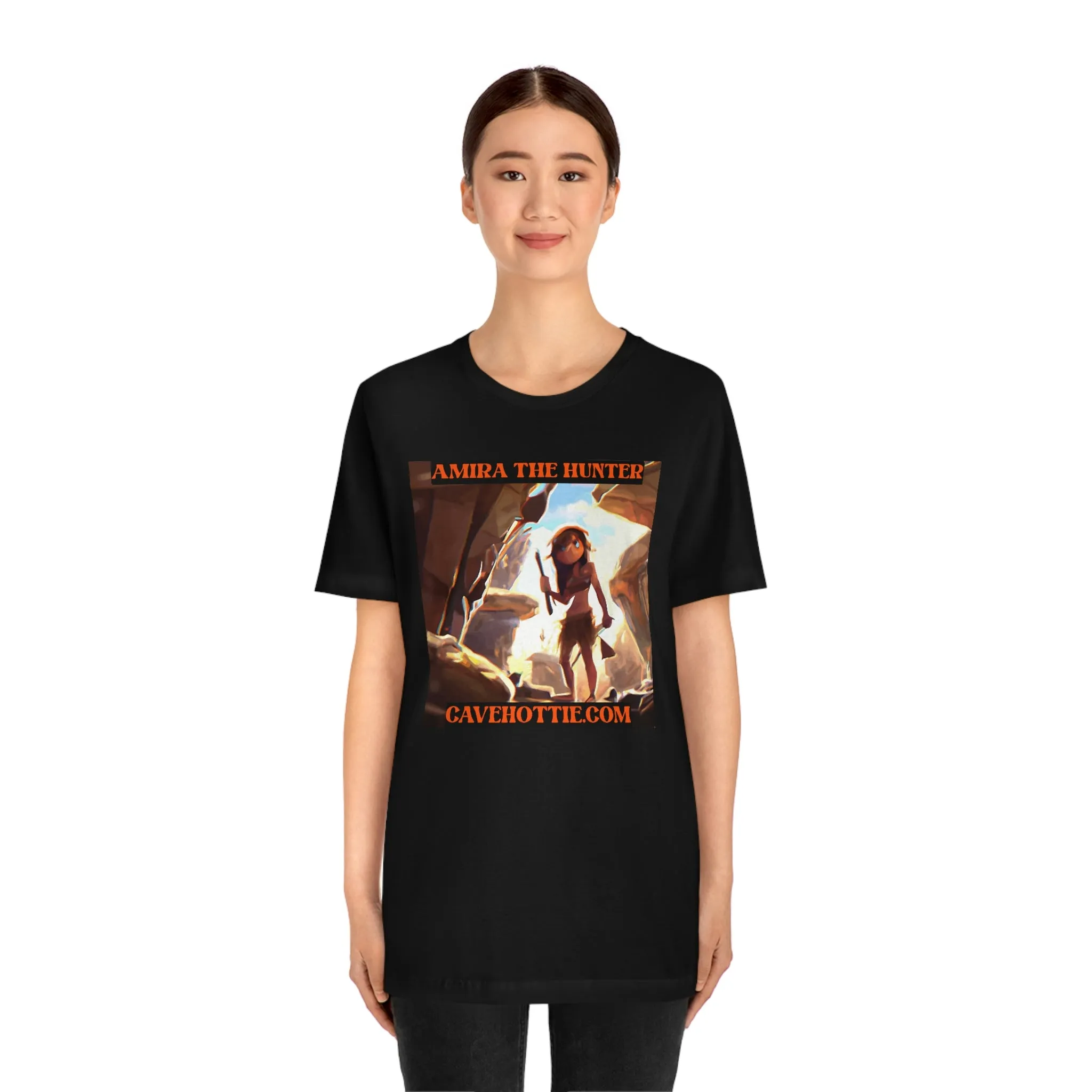 Amira the Hunter Cavehottie.com Short Sleeve Tee