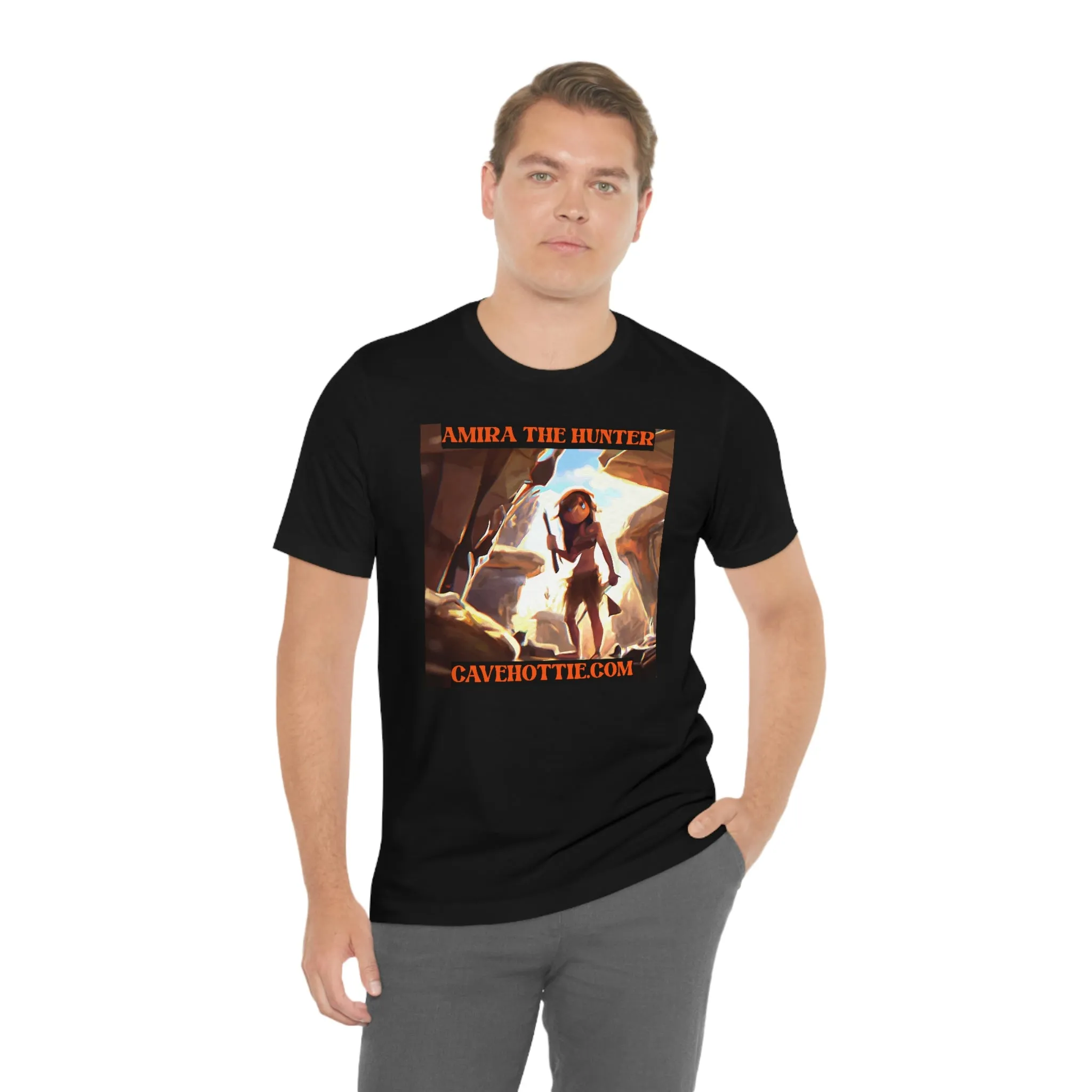 Amira the Hunter Cavehottie.com Short Sleeve Tee