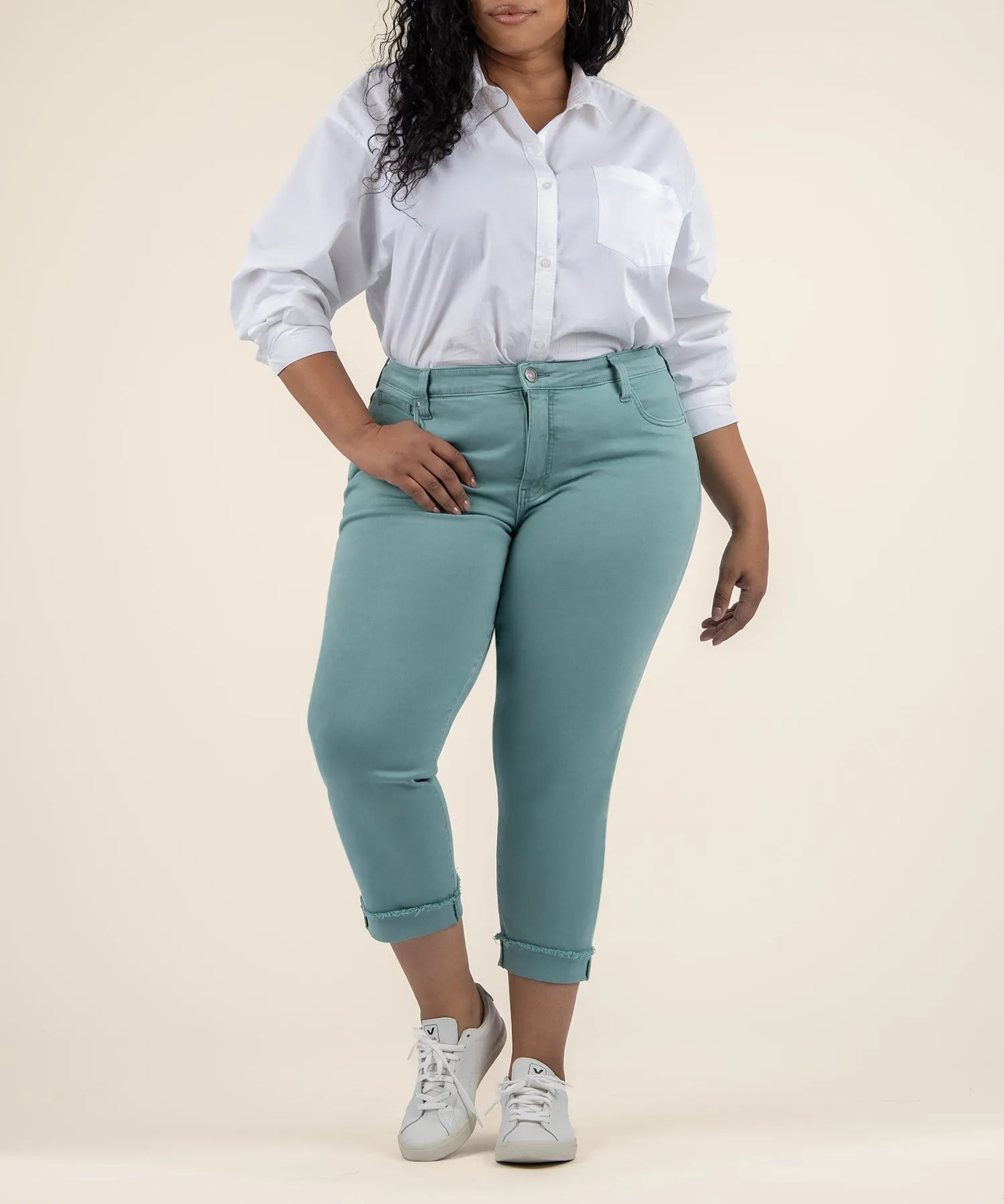 Amy Crop Straight Leg, Plus