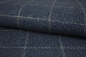 Anchor Grey Blue With Light Windowpane Suit