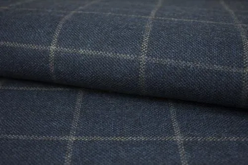 Anchor Grey Blue With Light Windowpane Suit