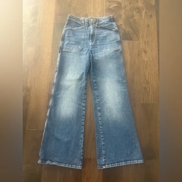 Anthropologie x Pilcro - Wide Leg Carpenter Jeans!