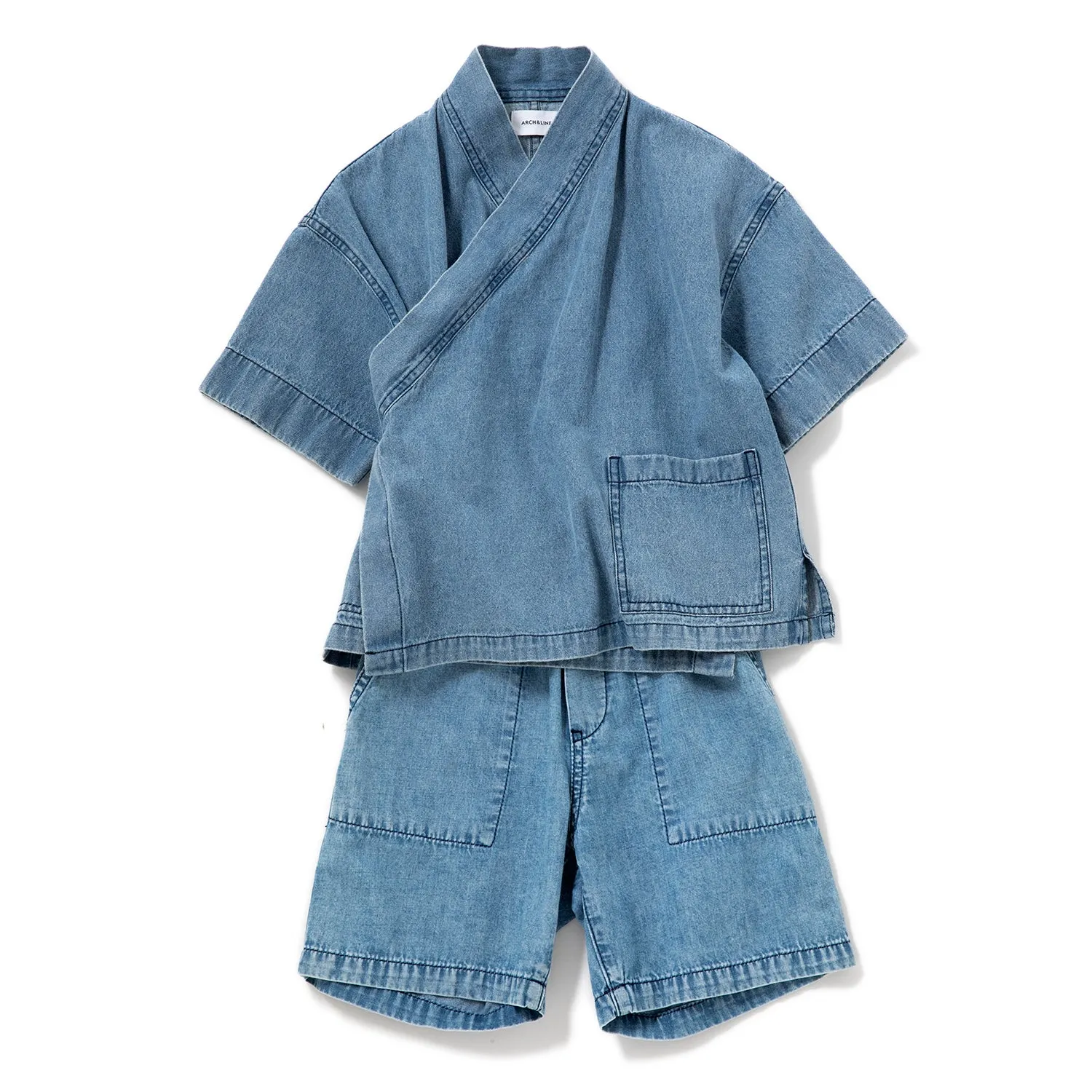 ARCH&LINE | アーチアンドライン　KIDS LIGHT DENIM SHORTS