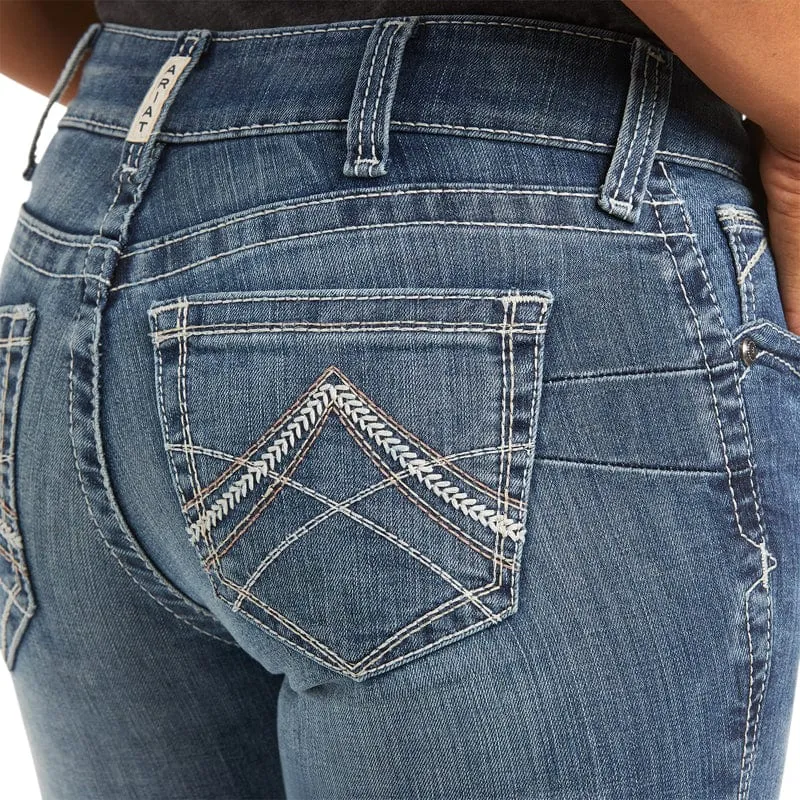 Ariat Womens REAL Straight Icon Rainstorm Jeans