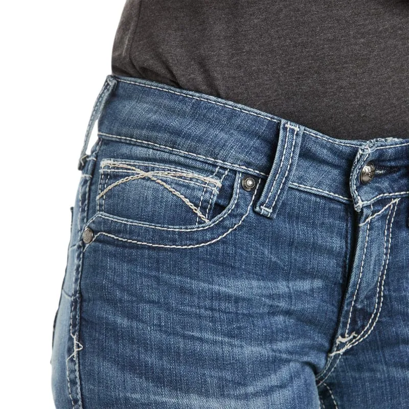 Ariat Womens REAL Straight Icon Rainstorm Jeans