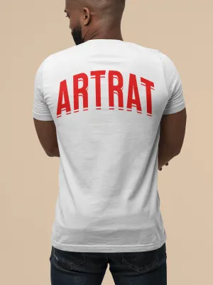 ArtRat Logowear Cotton T-Shirt - White (Design on Back)