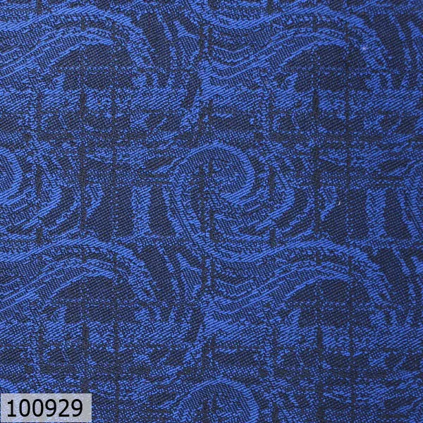 Azure Blue Floral Print Suit
