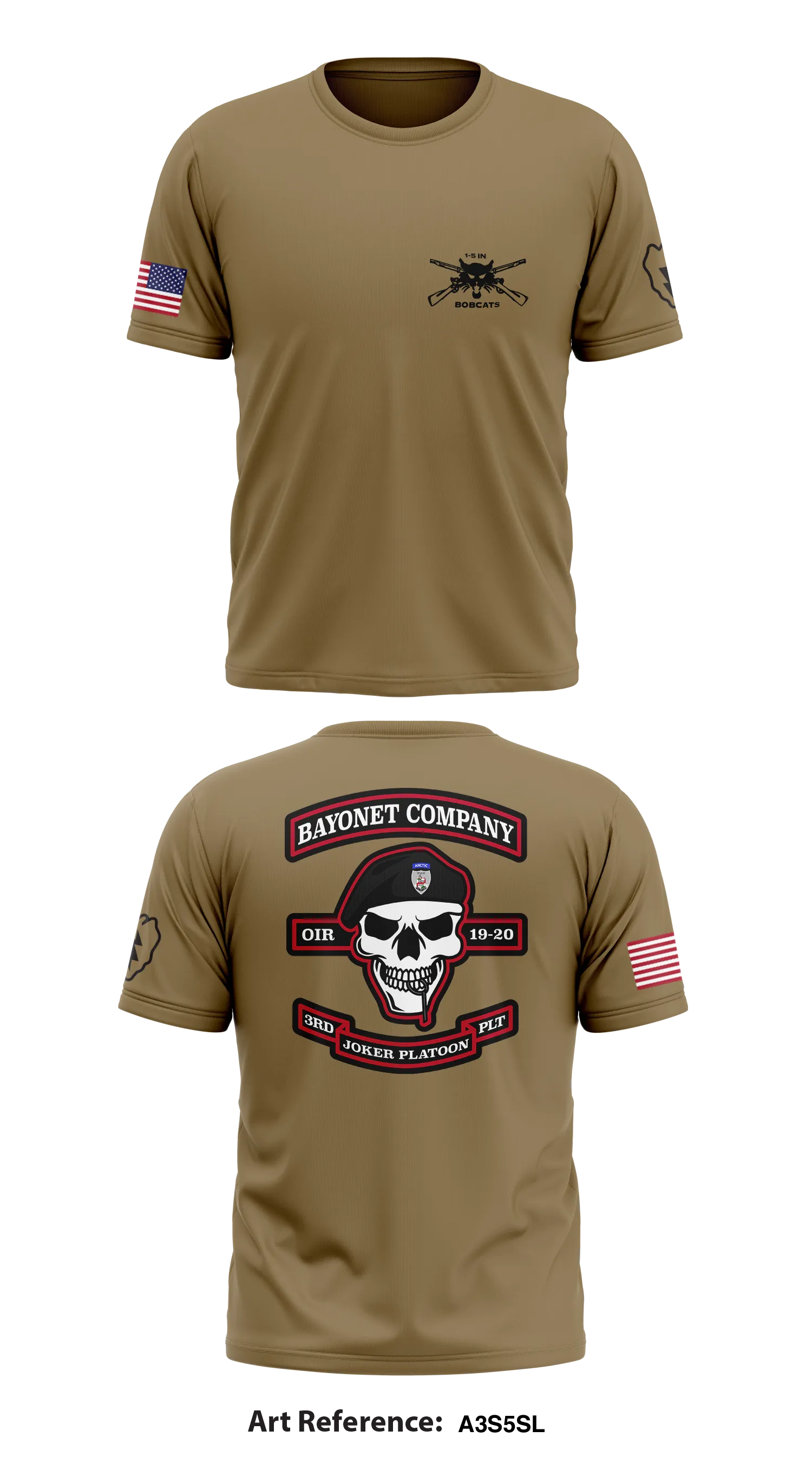 B Co 1-5 IN 1/25 SBCT Store 1 Core Men's SS Performance Tee - a3s5SL