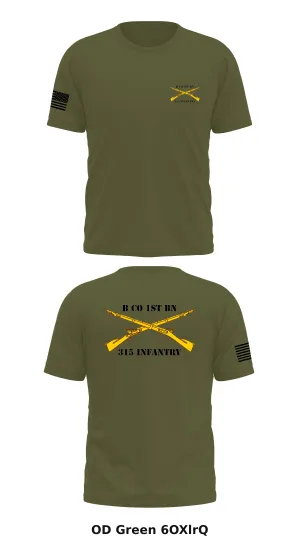 B Co 1st BN 315 Infantry  Store 1 Core Men's SS Performance Tee - 6OXlrQ