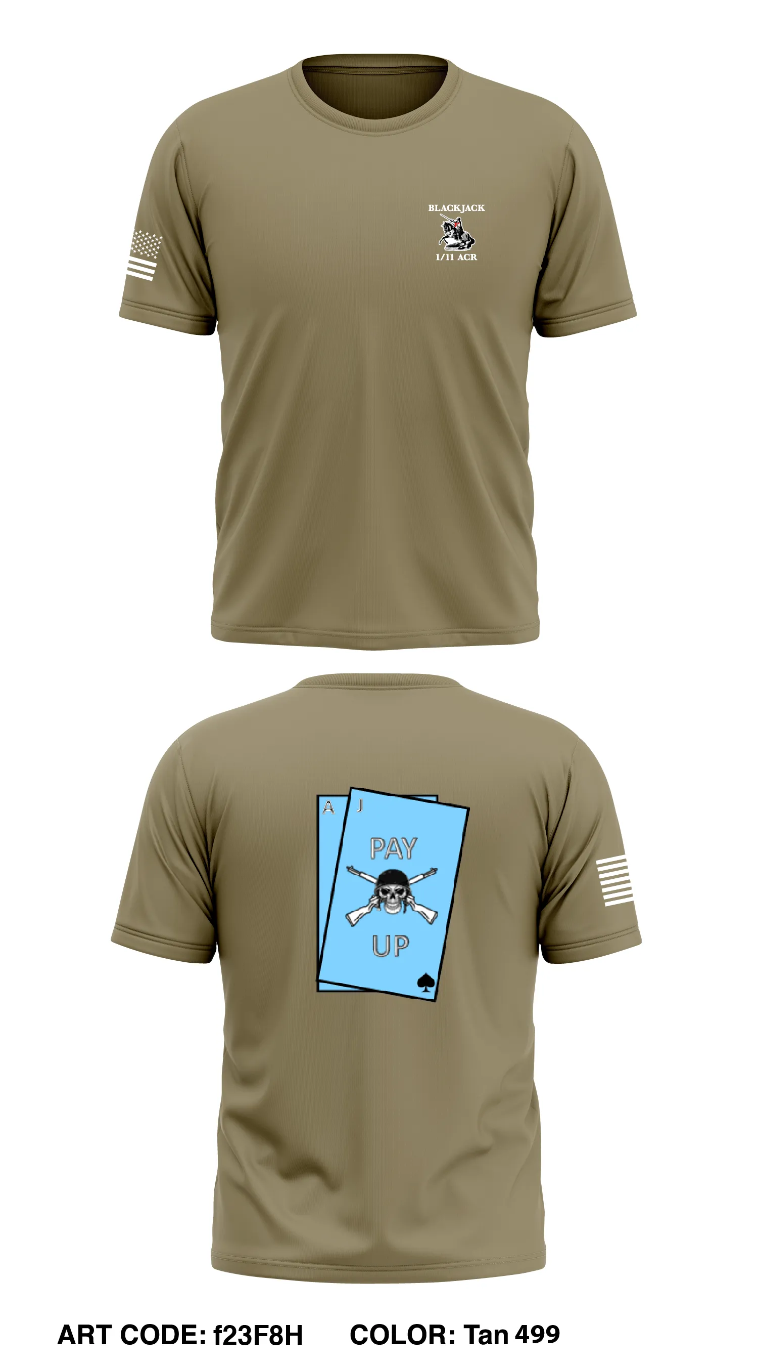 B TRP, 1st SQDN, 11th ACR Core Men's SS Performance Tee - f23F8H