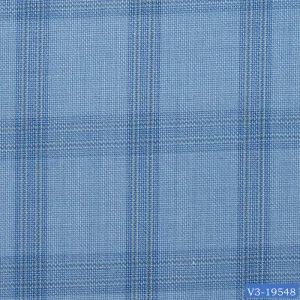 Baby Blue with Light Check Suit