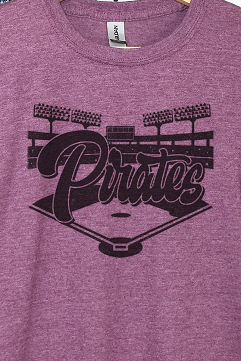 Baseball Diamond Pirates Softstyle Adult T-Shirt