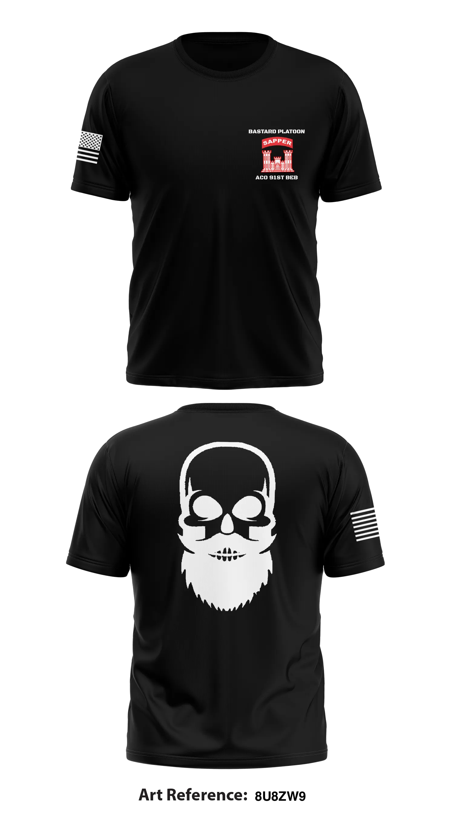 Bastard Platoon ACO 91st BEB1 Core Men's SS Performance Tee - 8u8zw9