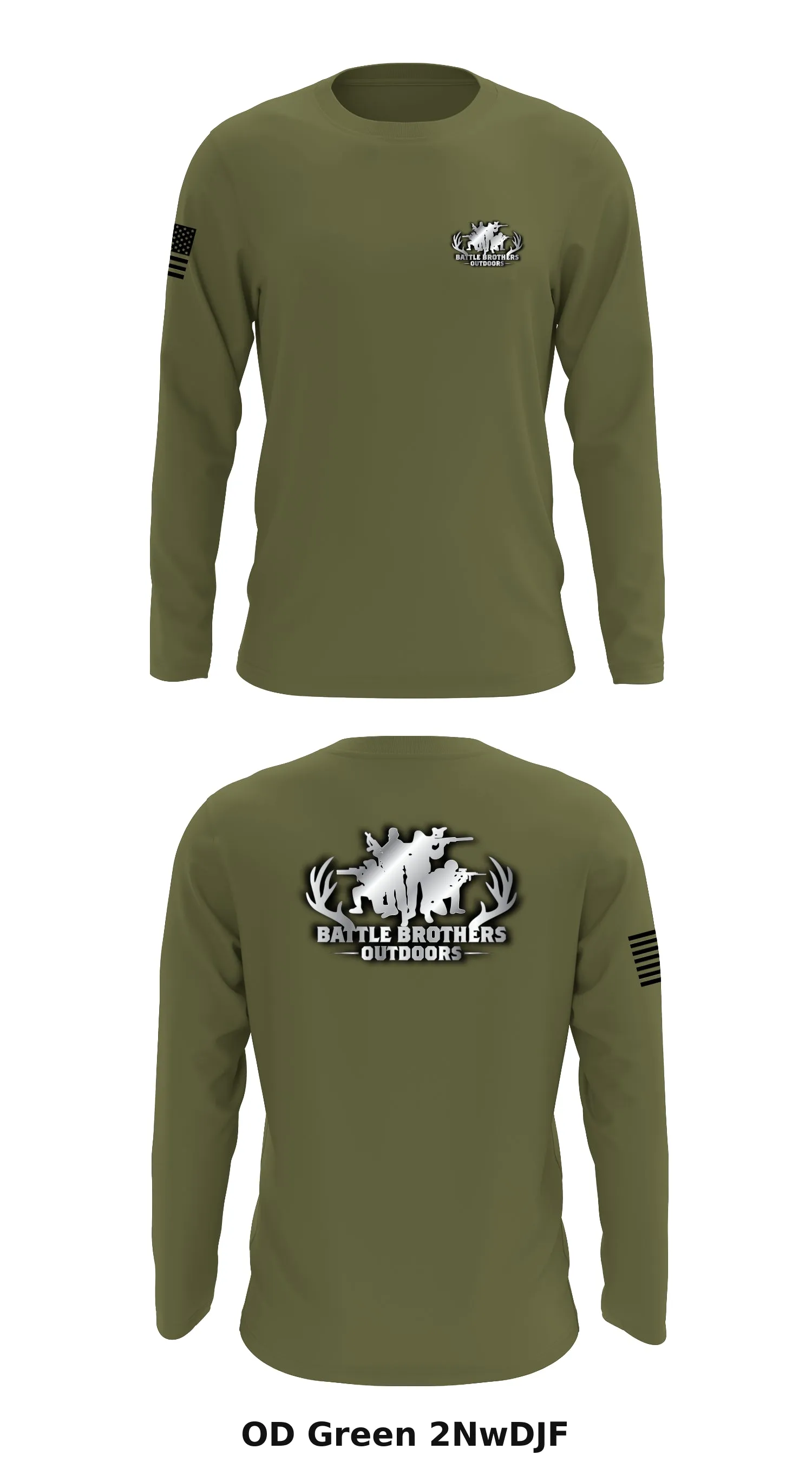 Battle Brothers Outdoors Store 1 Core Men's LS Performance Tee - 2NwDJF