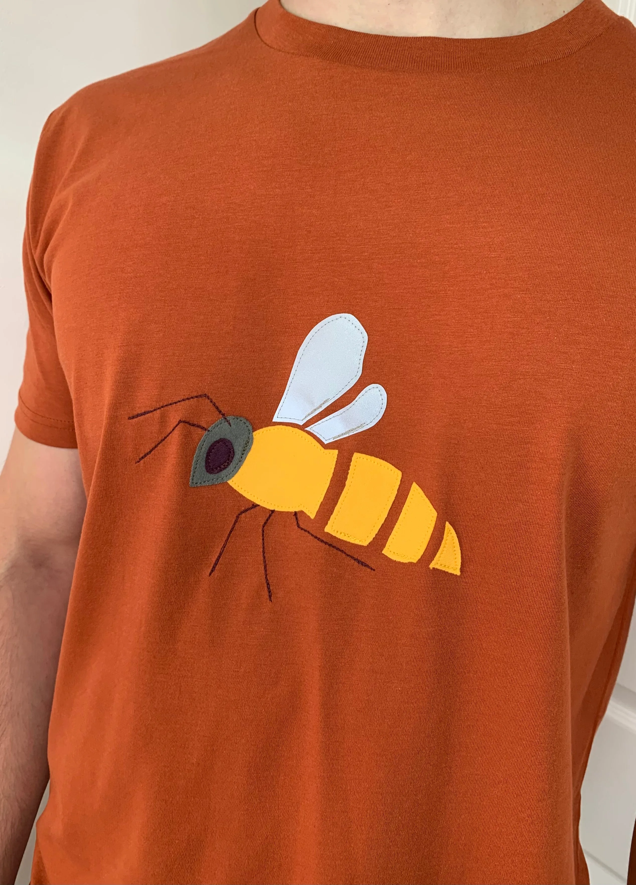Bee - Applique T-shirt - unisex - Orange