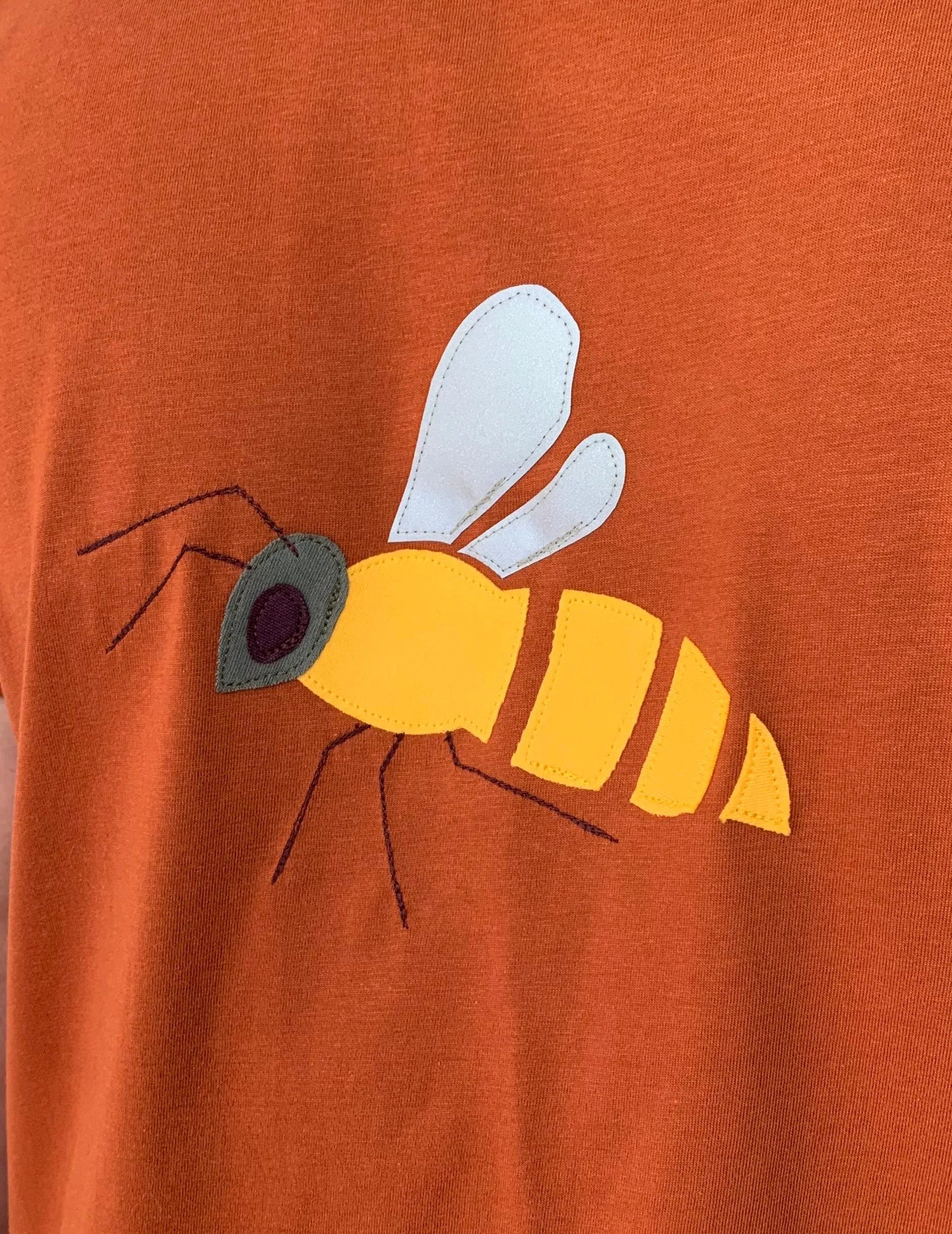 Bee - Applique T-shirt - unisex - Orange