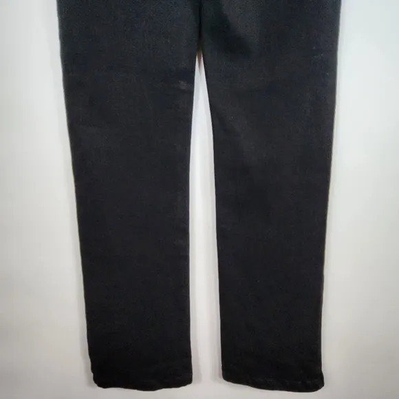 Betabrand Straight Leg Yoga Denim Jeans Pull On Black 4-Way Stretch Small 4-6