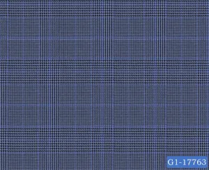 Black And Yale Blue Plaid Check Suit