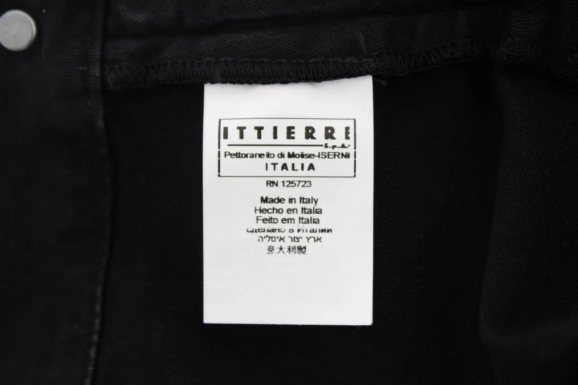 Black Cotton Slim Fit Stretch Jeans