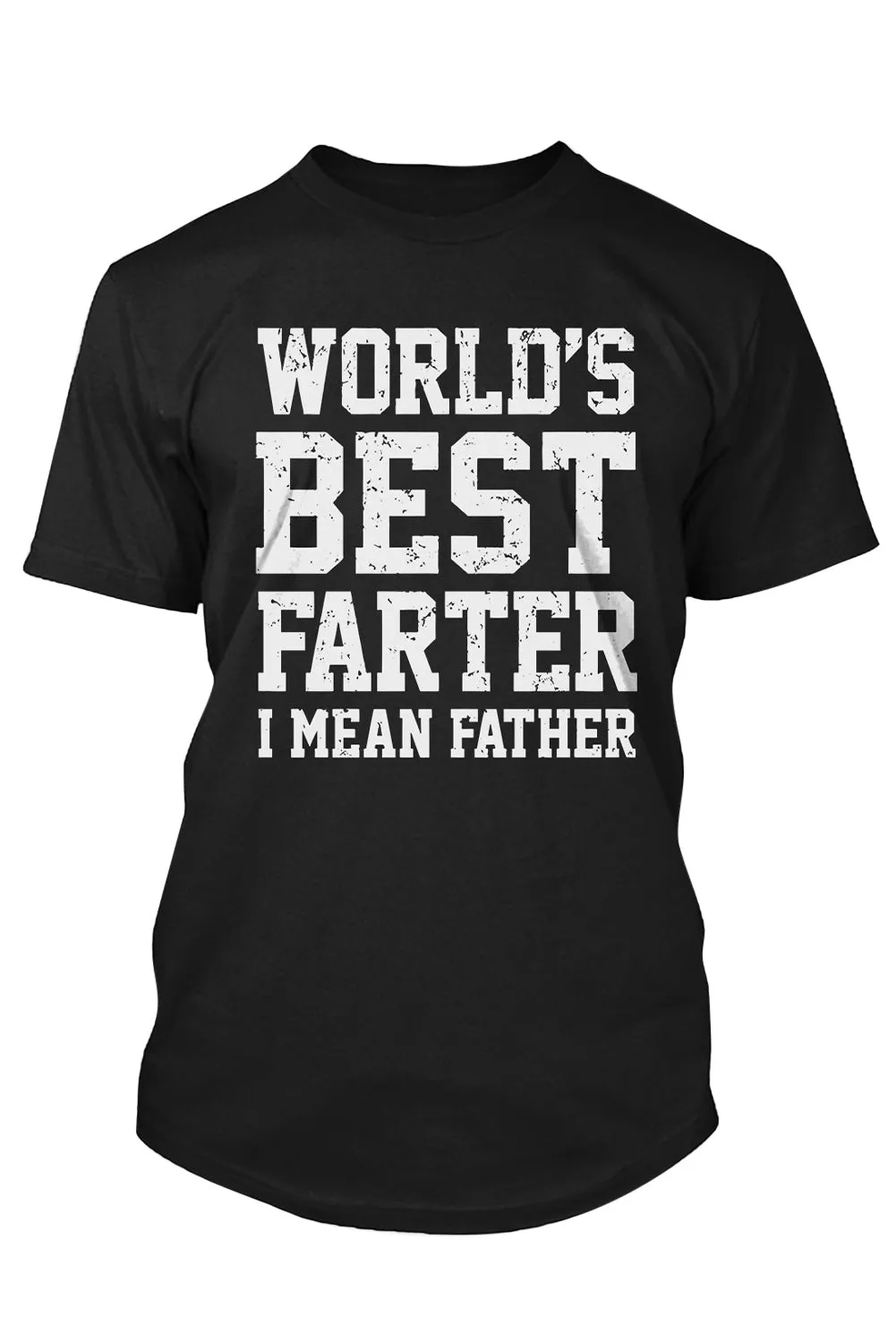 Black Father's Day Letter Print Crew Neck Men's T Shirt